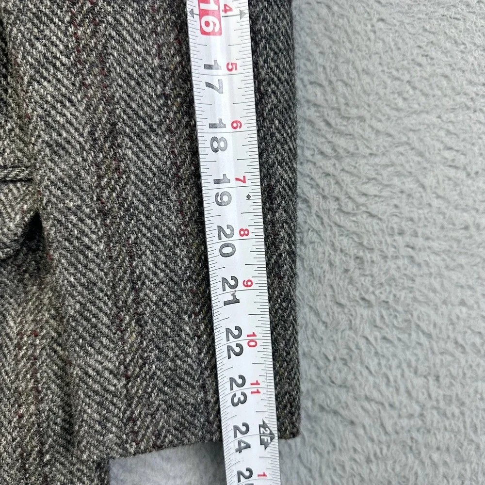 Vintage Clipper Craft Harris Tweed Sport Coat Mens 42L Herringbone‎ Scotland